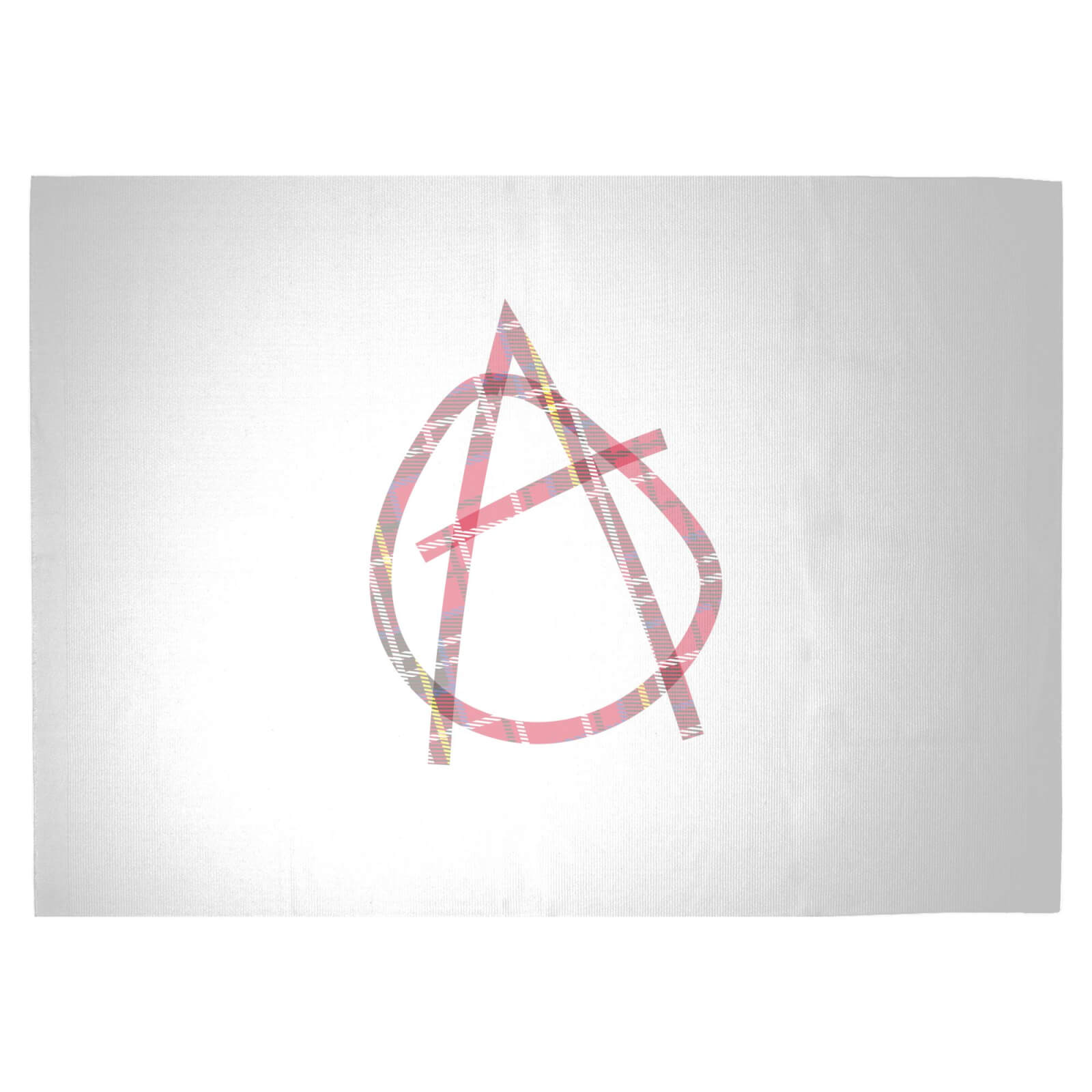 Punk Sign Woven Rug - Large