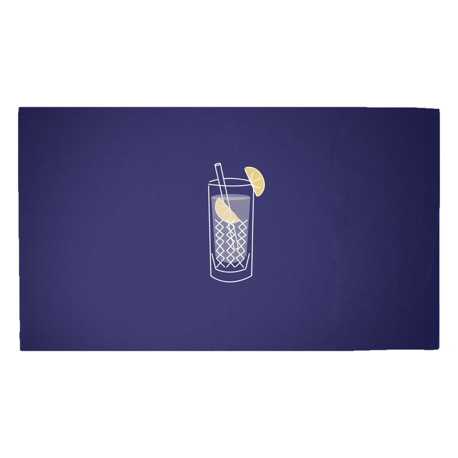 Gin Glass Blue Woven Rug - Medium