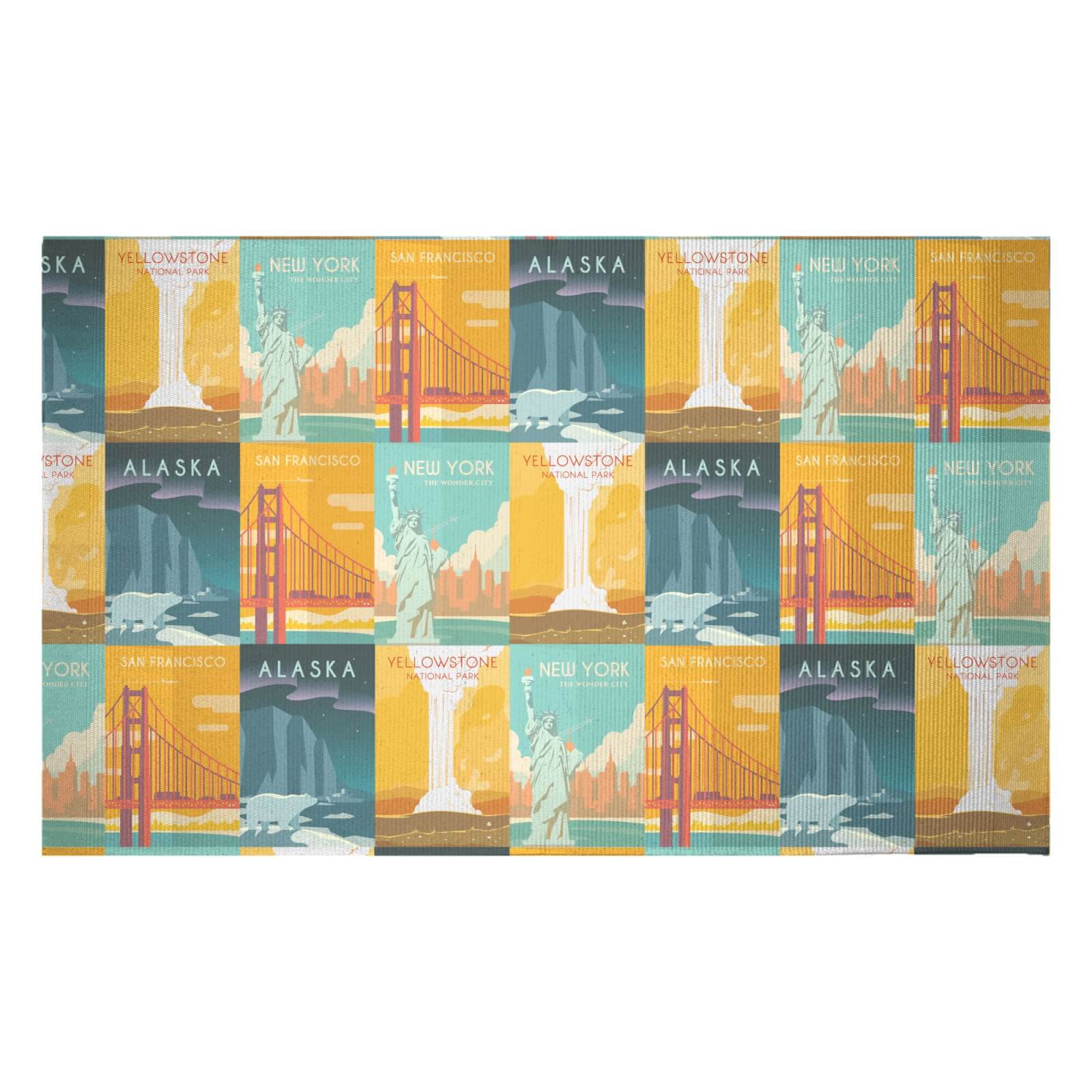 Travel The Americas Woven Rug - Small