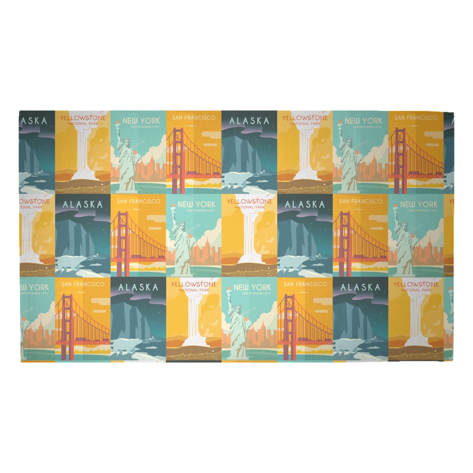 Travel The Americas Woven Rug - Medium