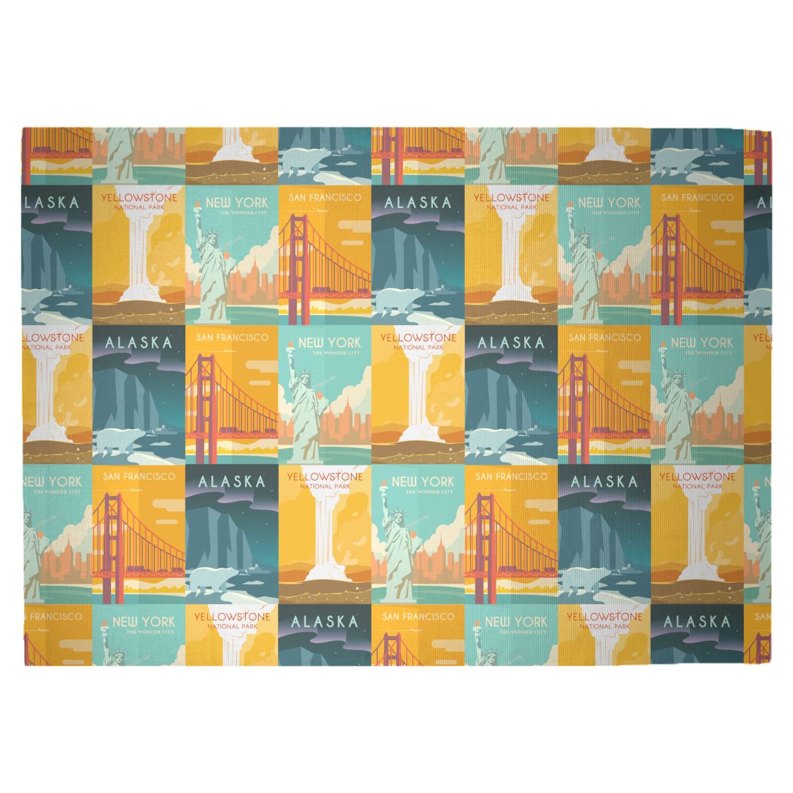 Travel The Americas Woven Rug - Large