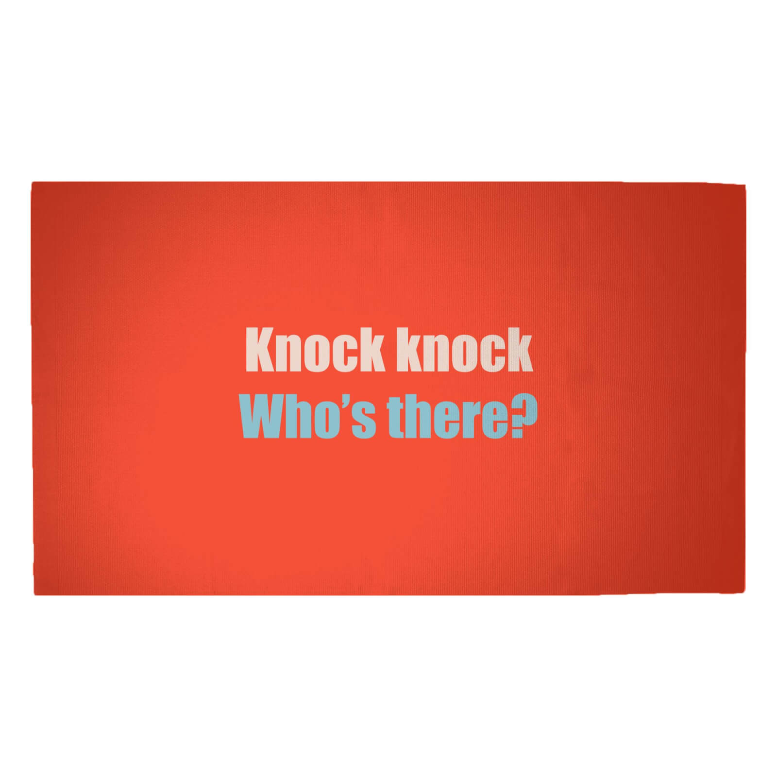 Knock Knock Who's There? Woven Rug - Medium