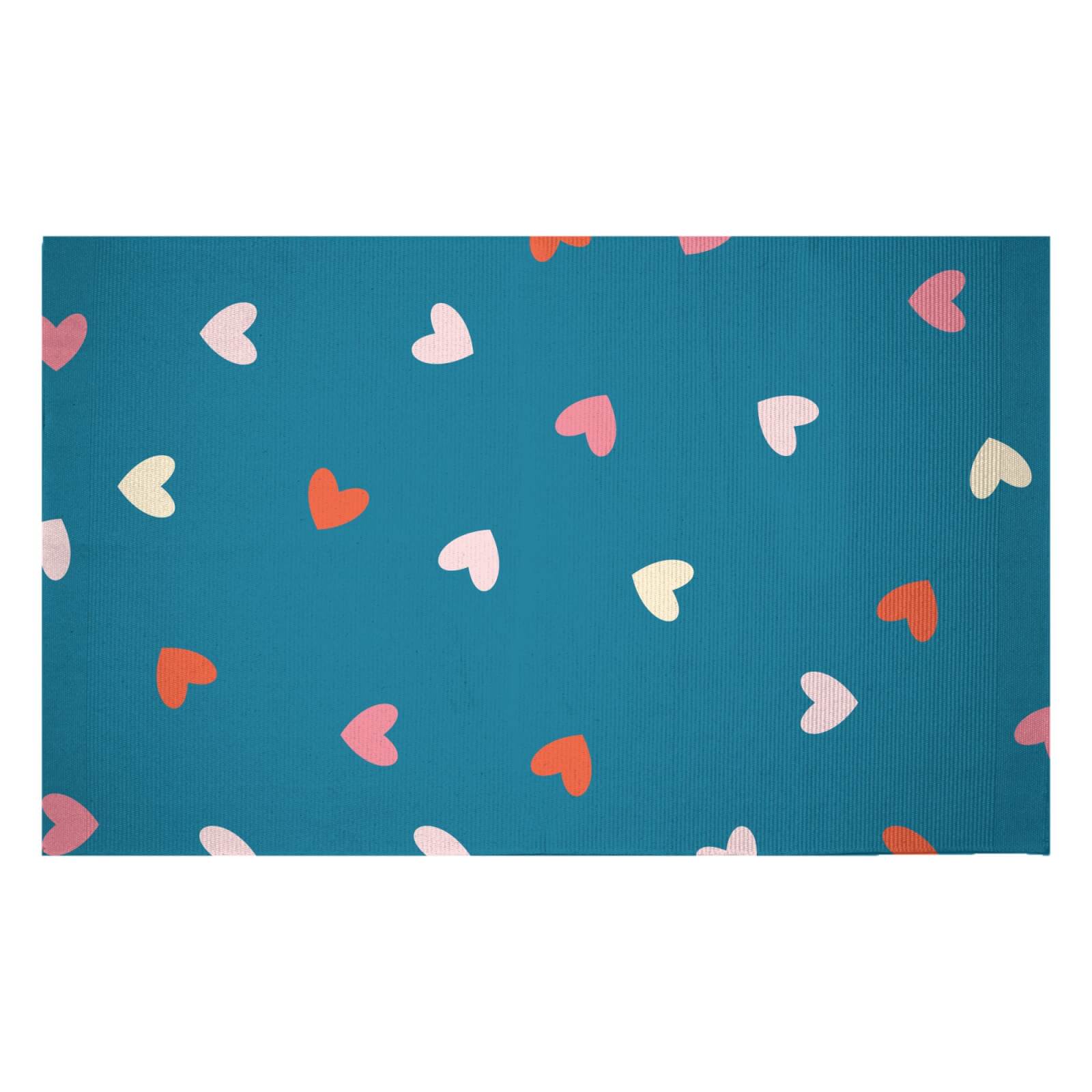 Love Hearts Woven Rug - Small