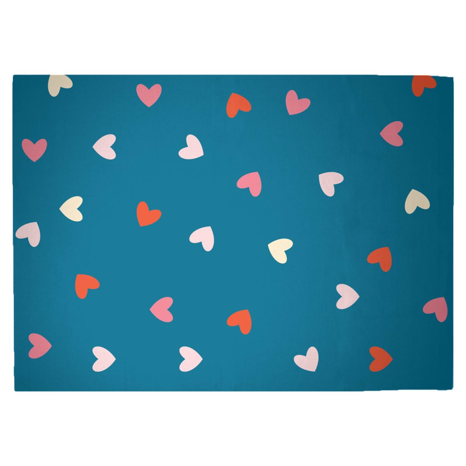 Love Hearts Woven Rug - Large