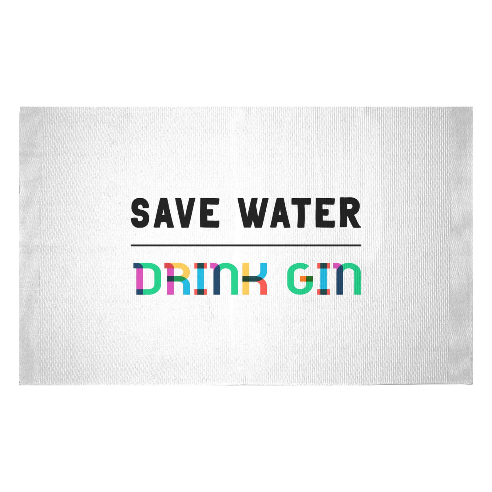 Save Water, Drink Gin Woven Rug - Small
