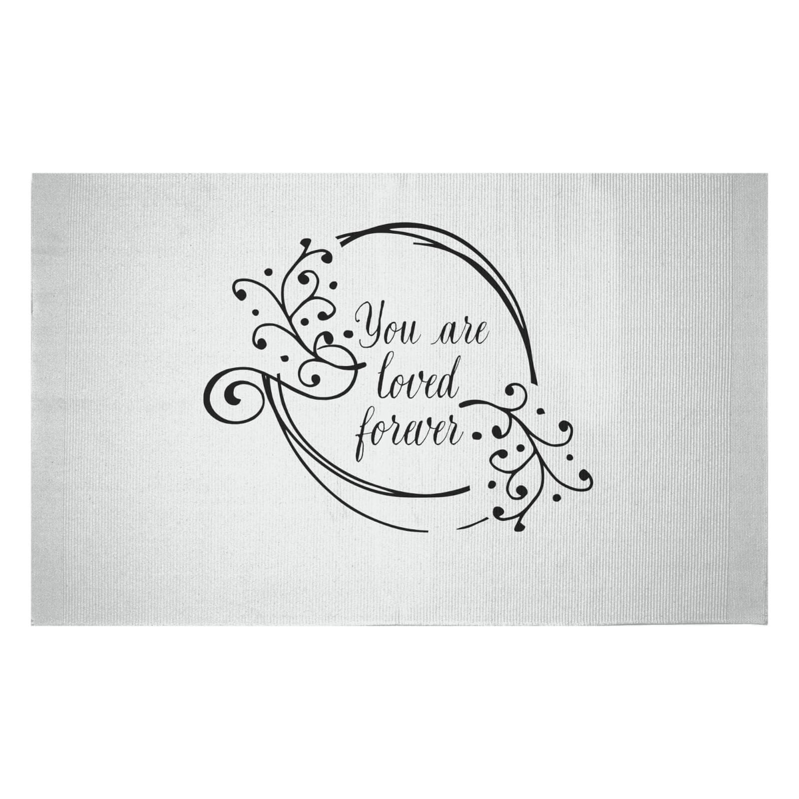 You Are Loved Forever Woven Rug - Small