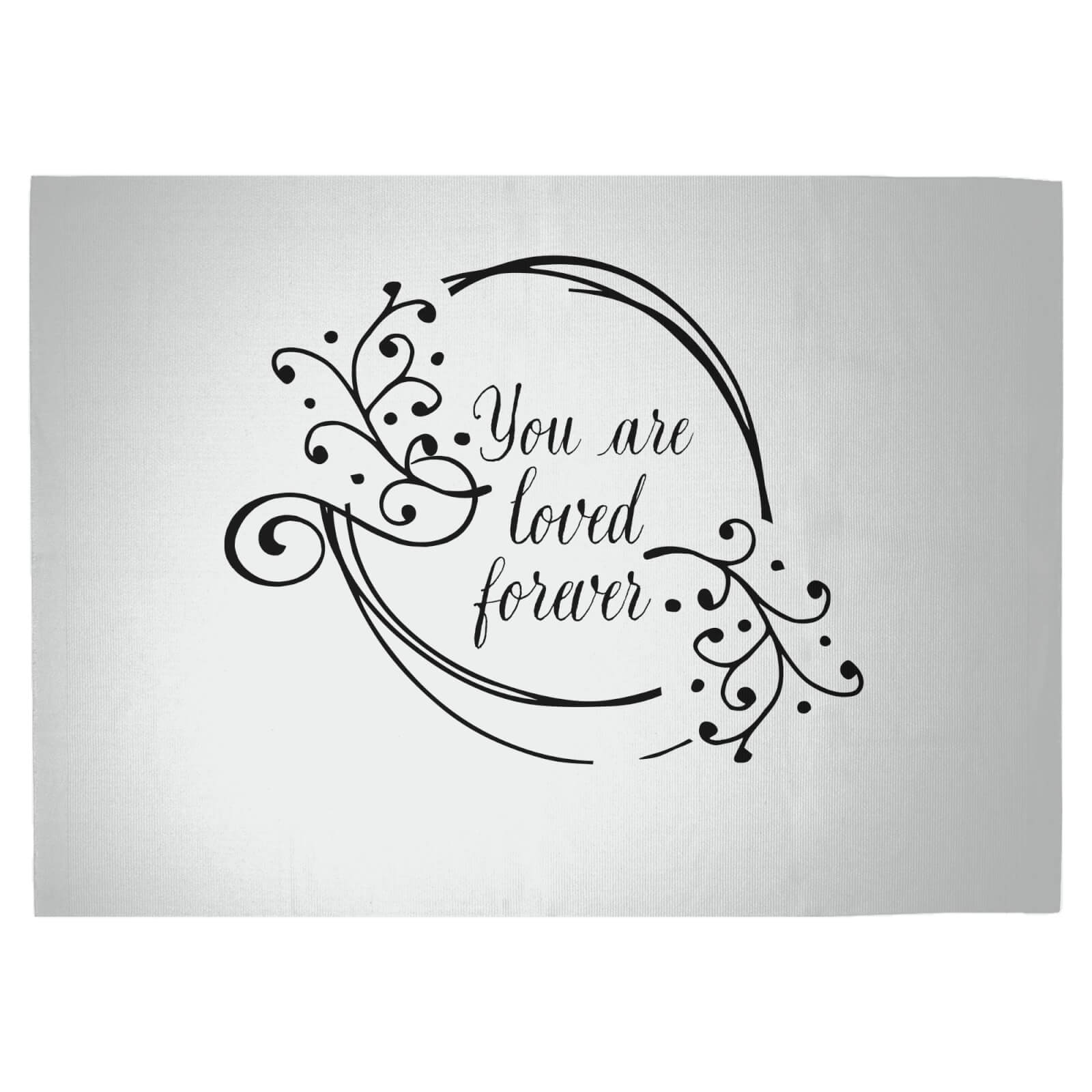 You Are Loved Forever Woven Rug - Large