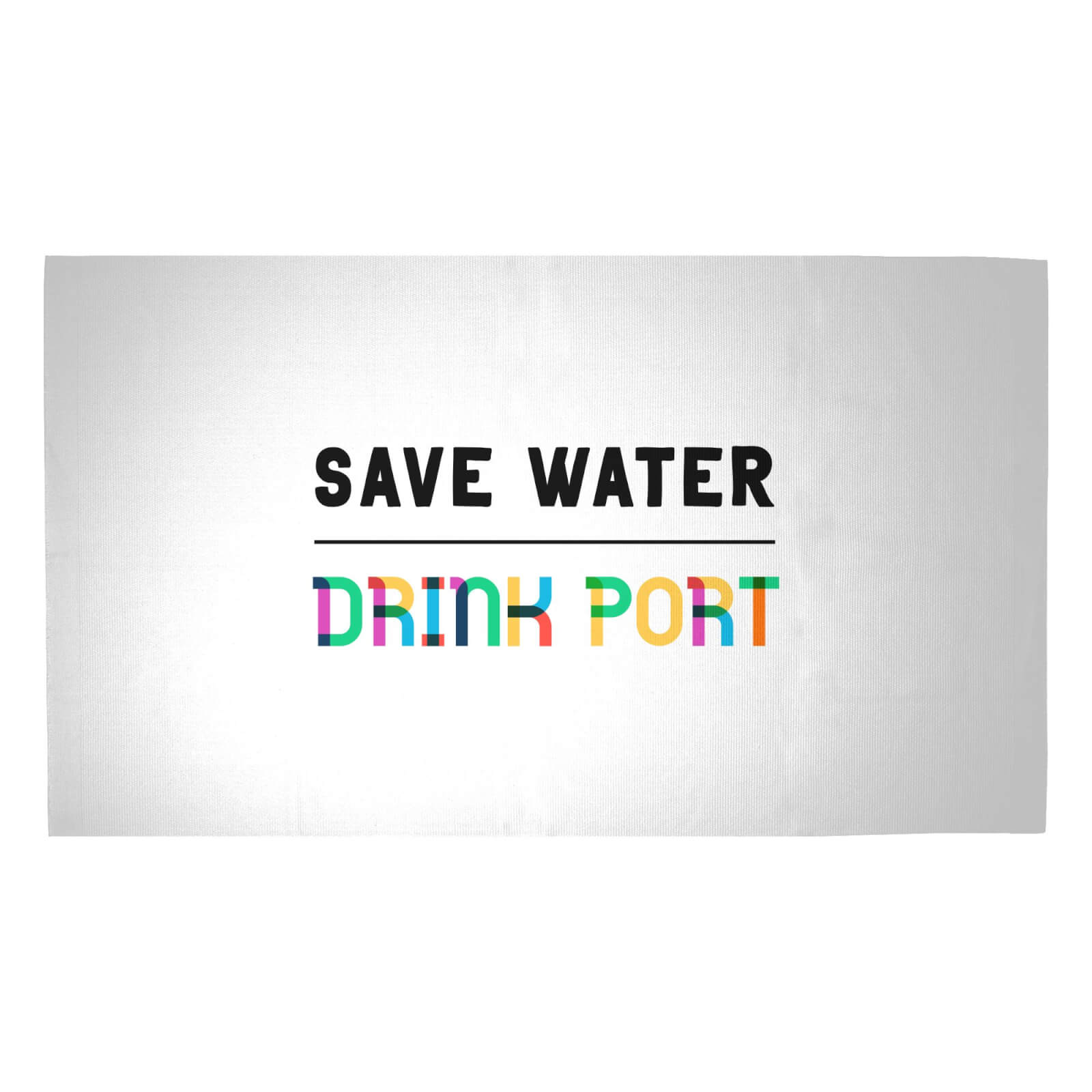 Save Water, Drink Port Woven Rug - Medium