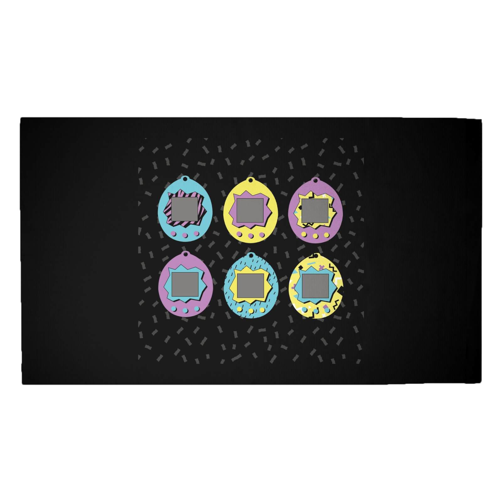 Tamagotchi Graphic Woven Rug - Medium