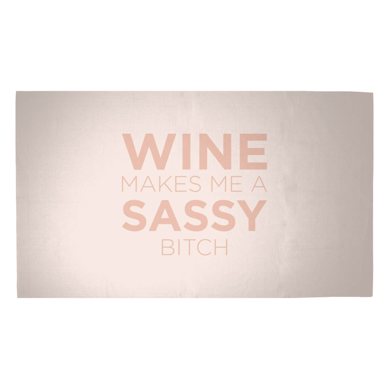 Wine Makes Me A Sassy Bitch Woven Rug - Medium