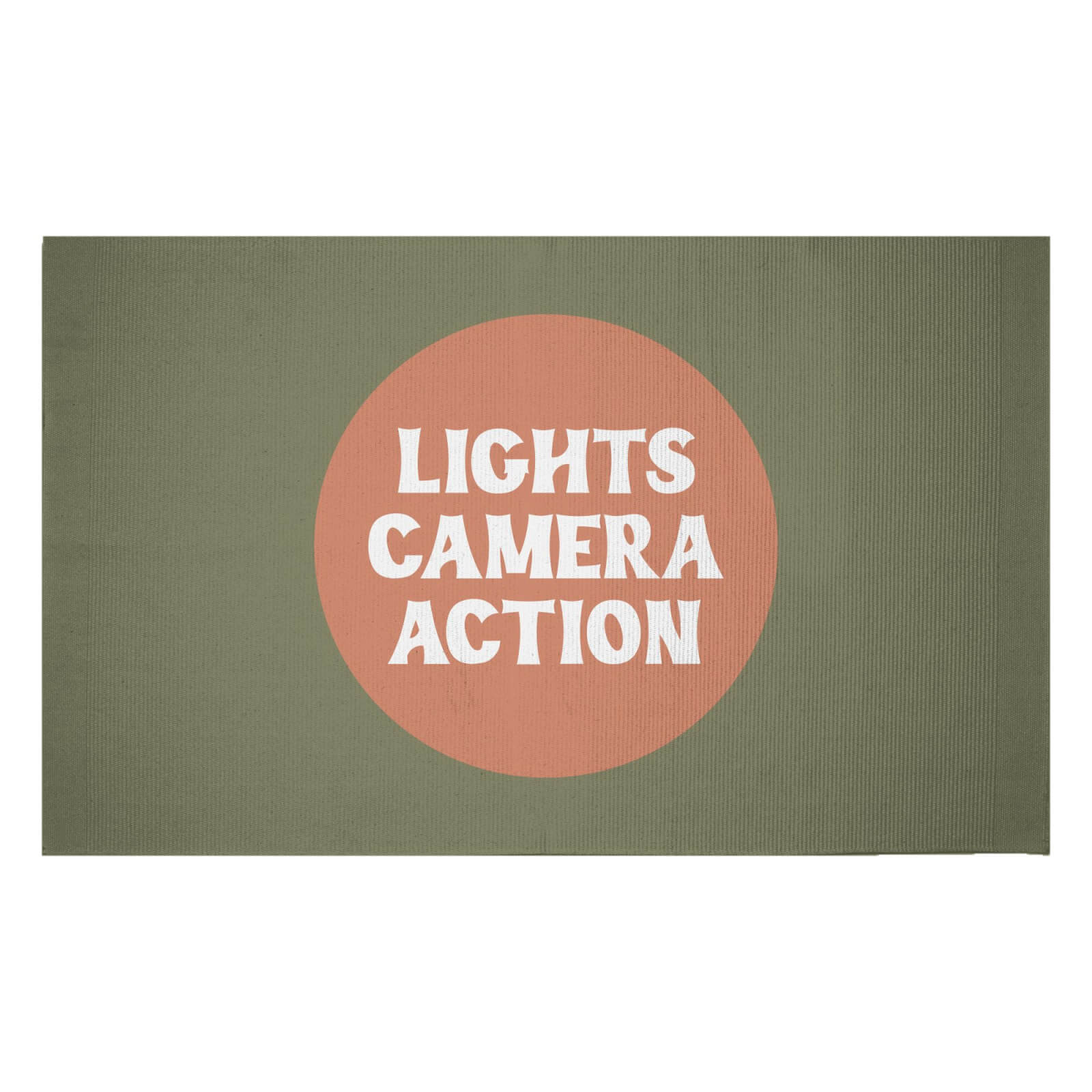 Lights Camera Action Woven Rug - Small