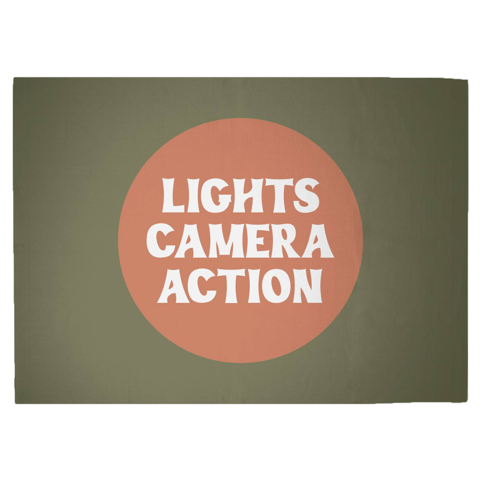 Lights Camera Action Woven Rug - Large