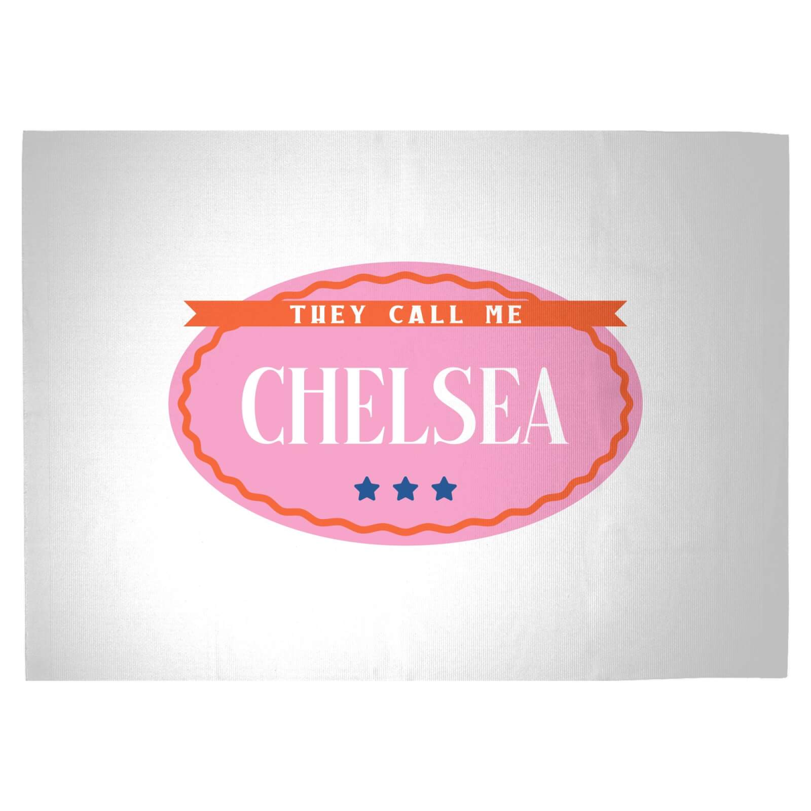 They Call Me Chelsea Woven Rug - Large