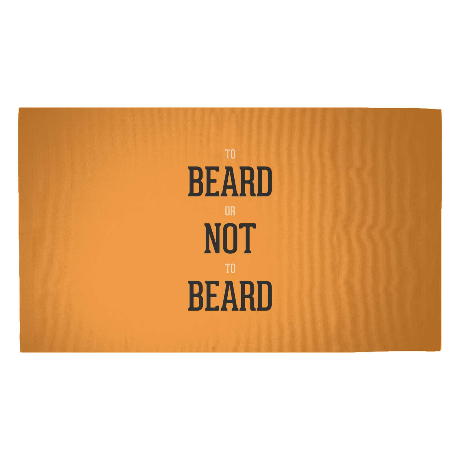 To Beard Or Not To Beard Woven Rug - Medium