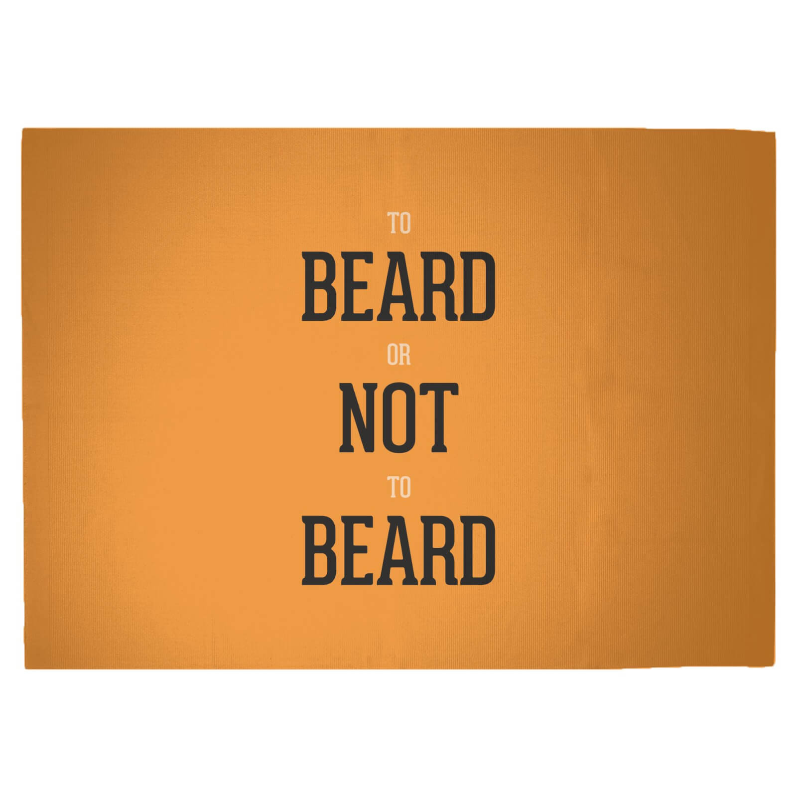 To Beard Or Not To Beard Woven Rug - Large