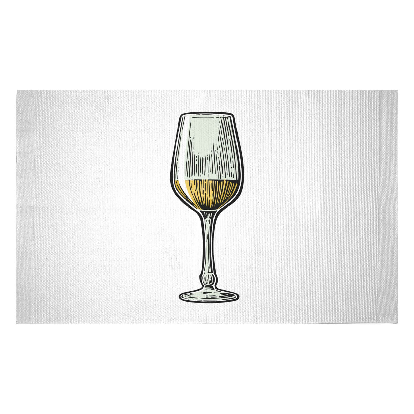 White Wine Woven Rug - Small