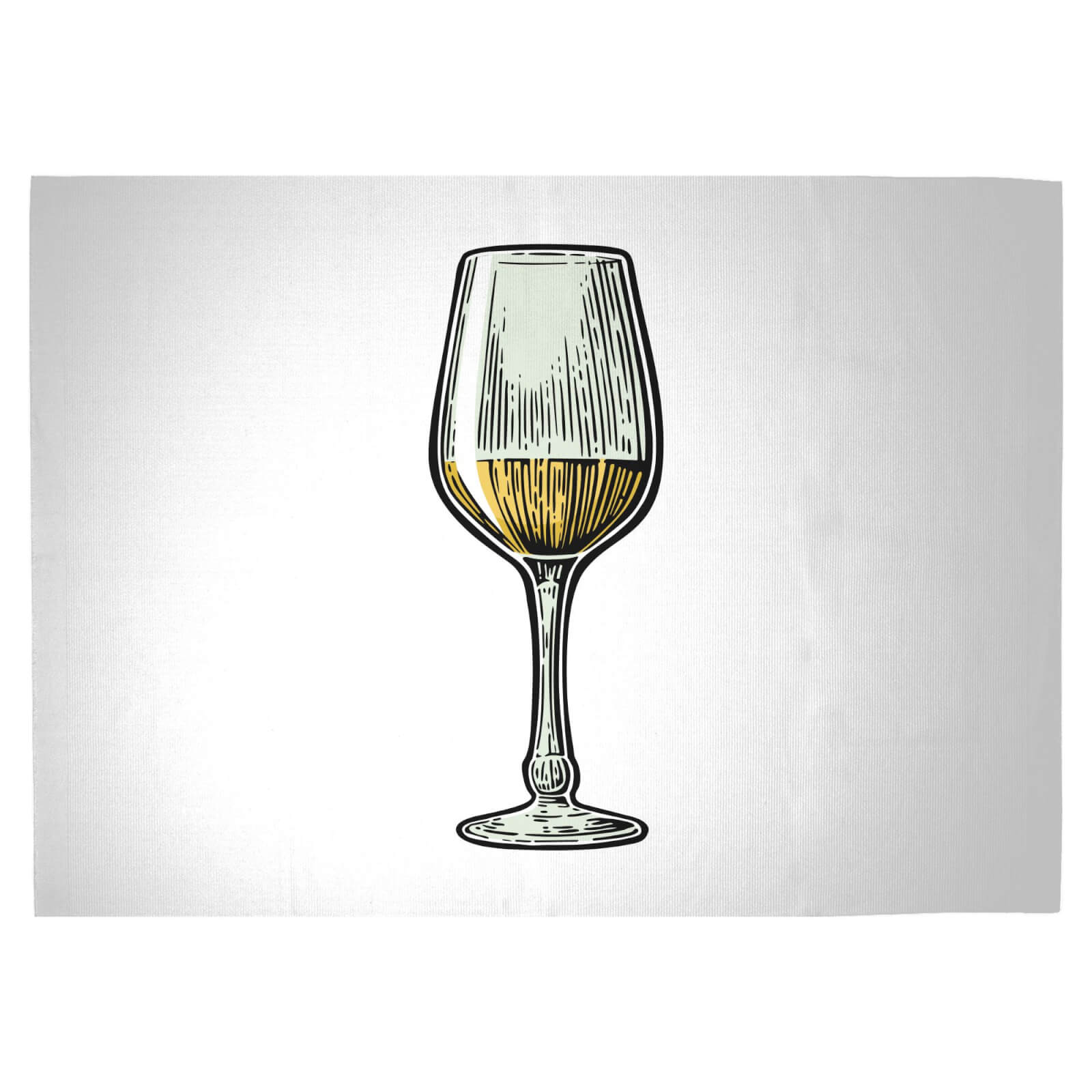 White Wine Woven Rug - Large