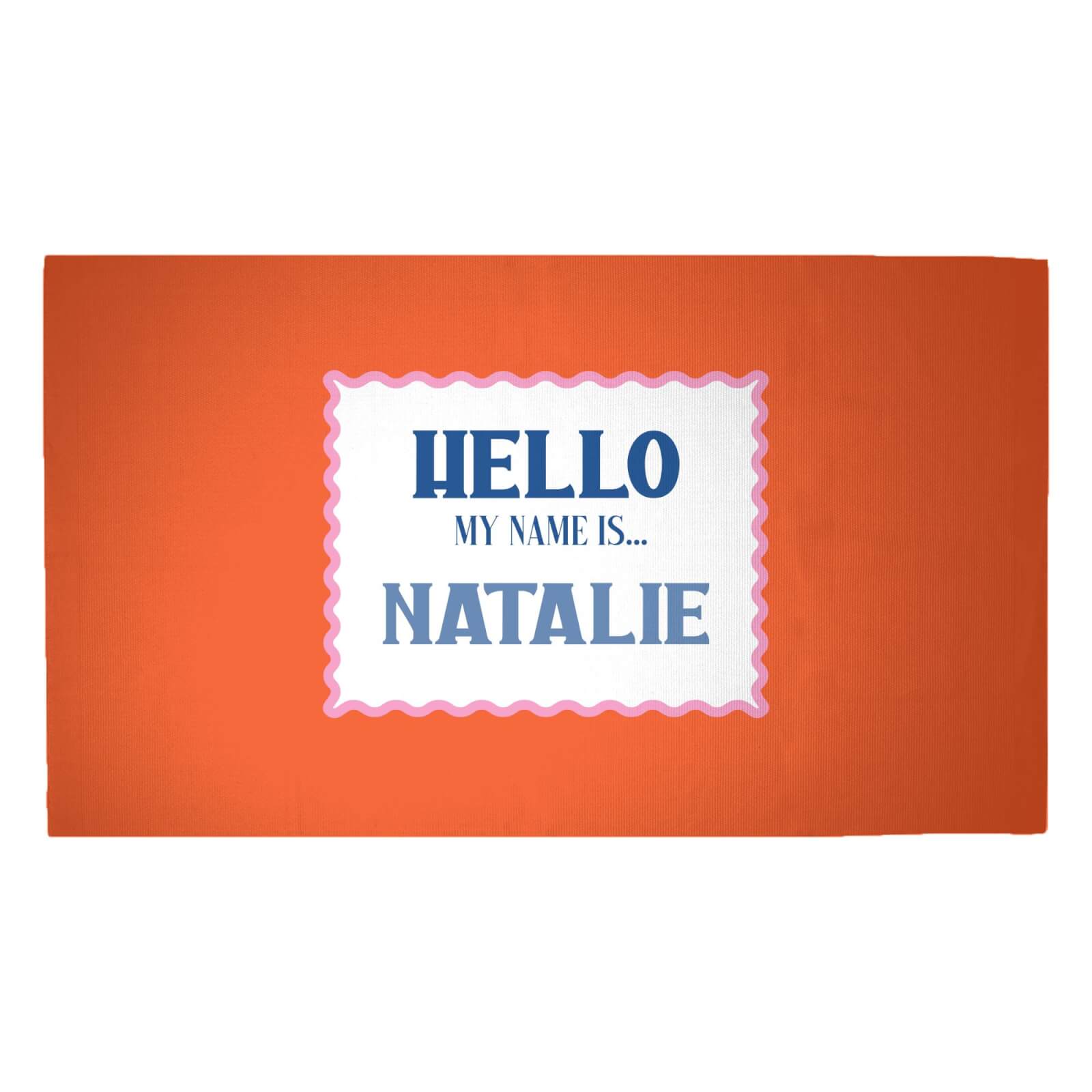 Hello, My Name Is Natalie Woven Rug - Medium