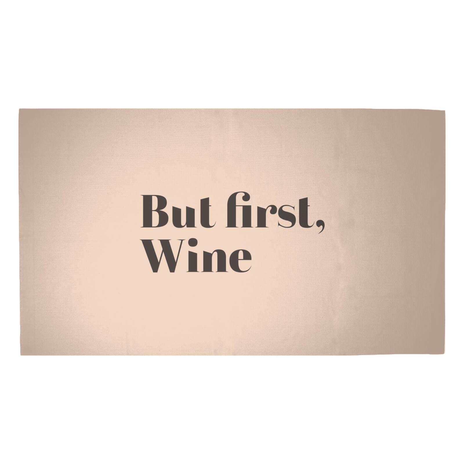 But First, Wine Woven Rug - Medium