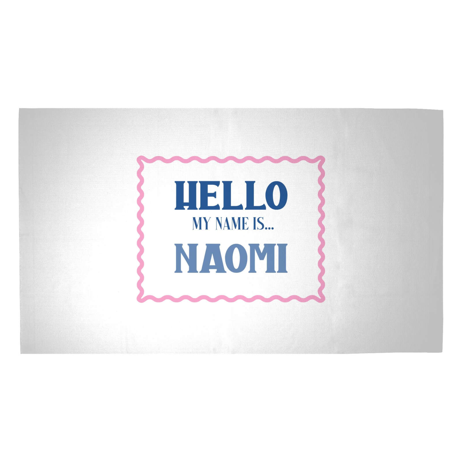 Hello My Name Is Naomi Woven Rug - Medium