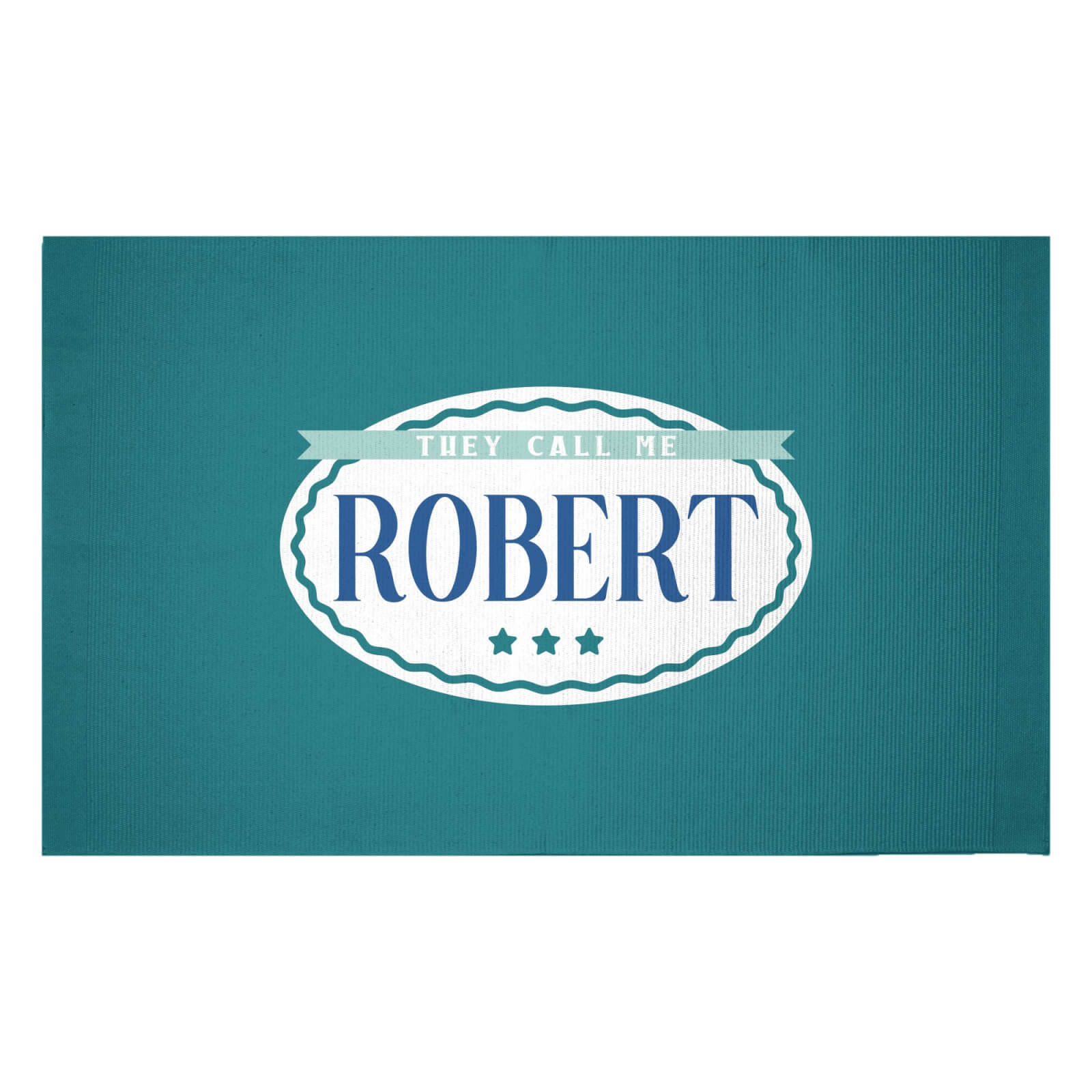They Call Me Robert Woven Rug - Small