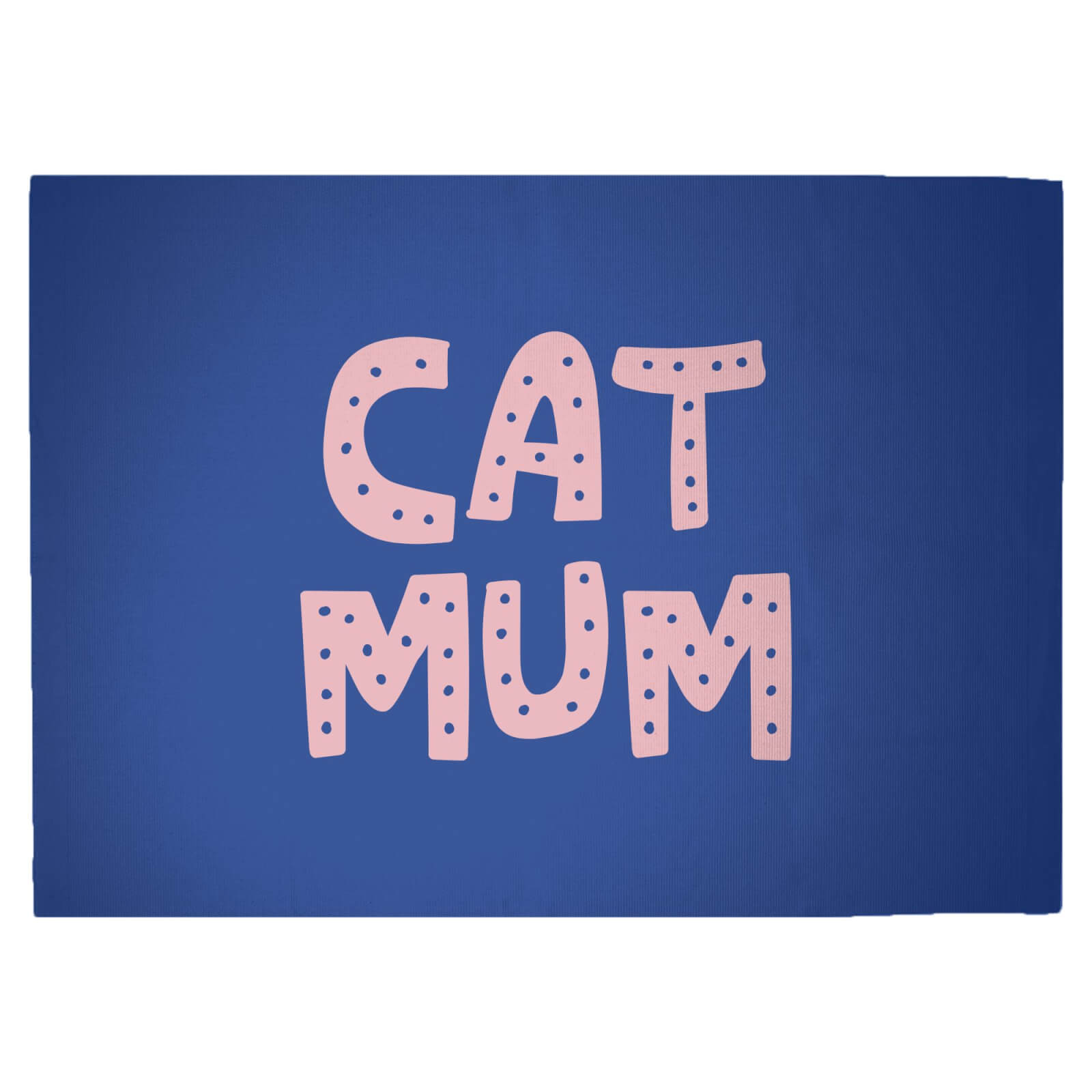 Cat Mum Woven Rug - Large