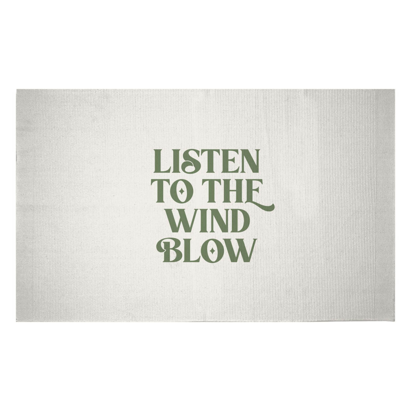 Listen To The Wind Blow Woven Rug - Small