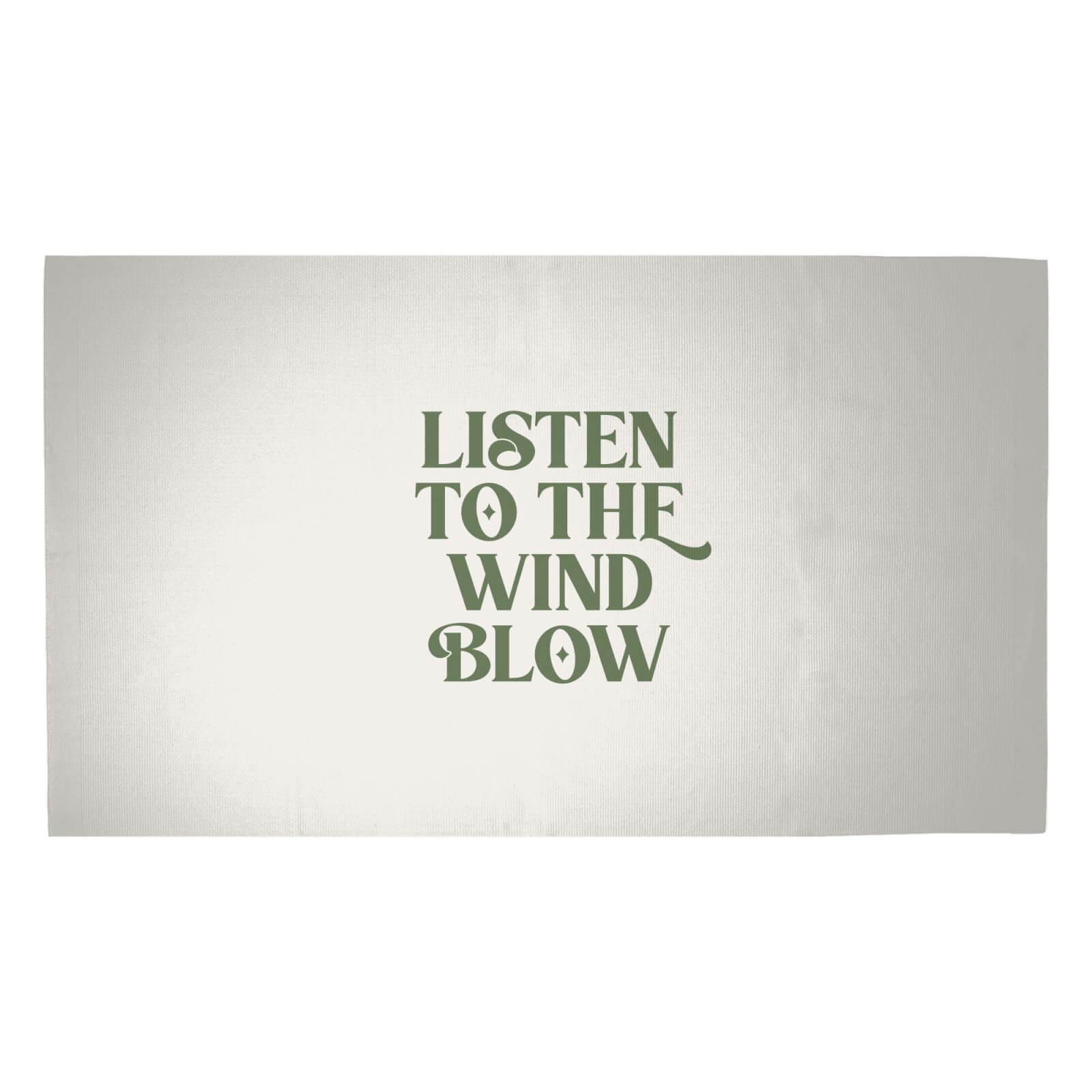 Listen To The Wind Blow Woven Rug - Medium