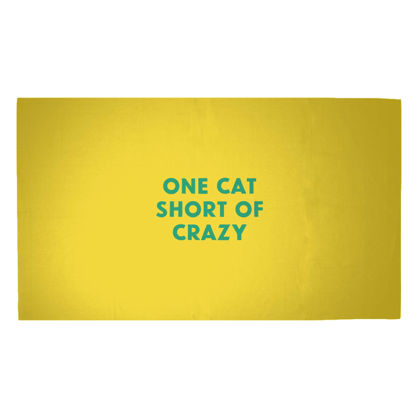 One Cat Short Of Crazy Woven Rug - Medium