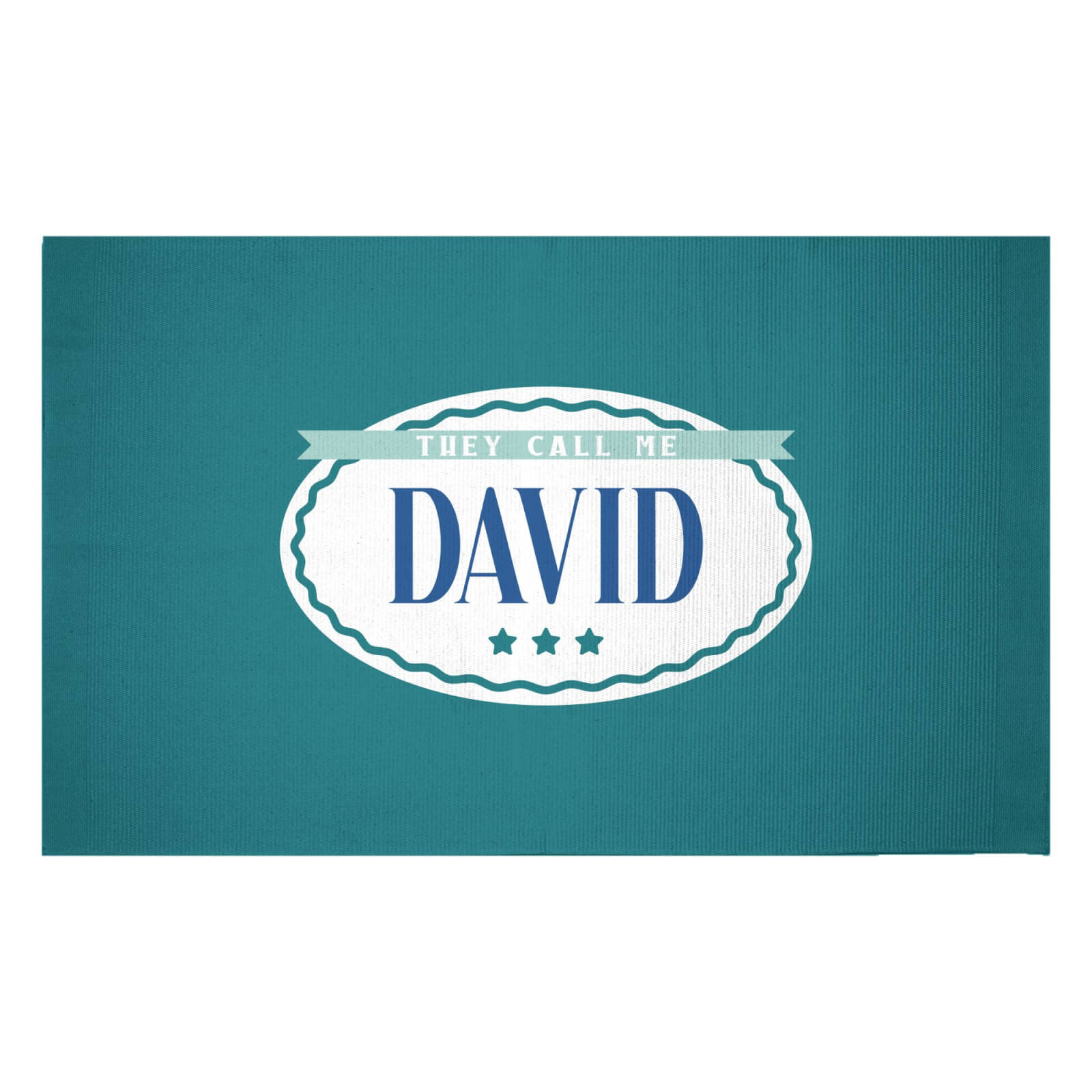 They Call Me David Woven Rug - Small