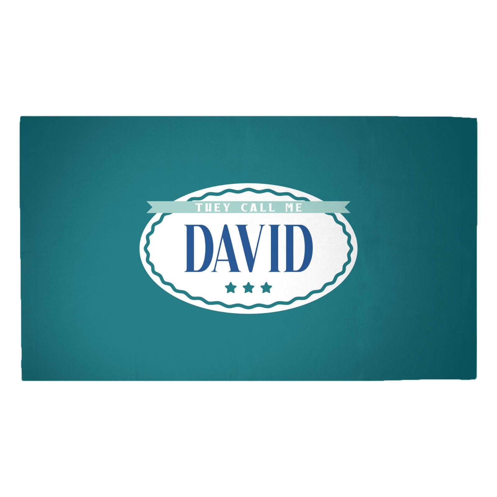 They Call Me David Woven Rug - Medium