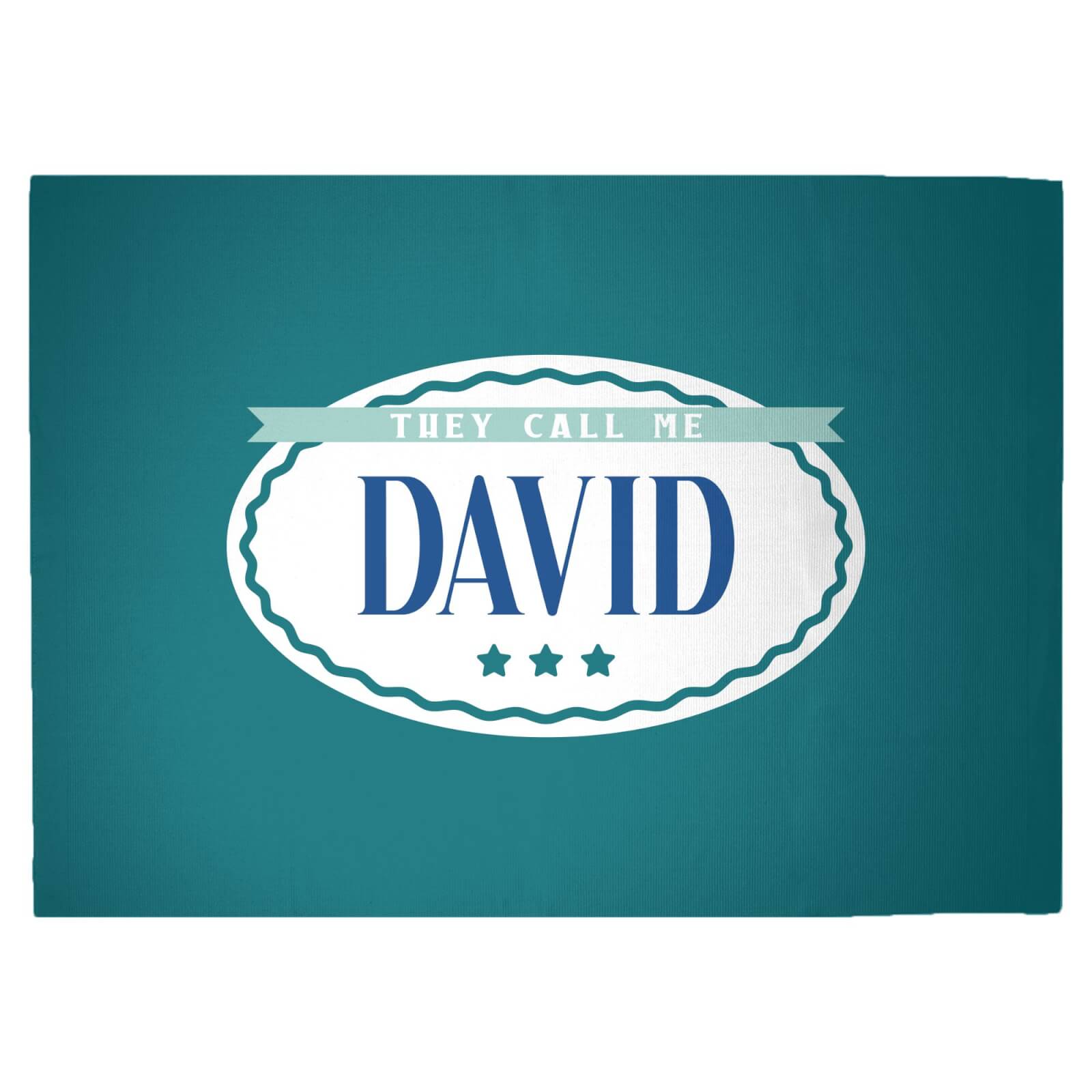 They Call Me David Woven Rug - Large
