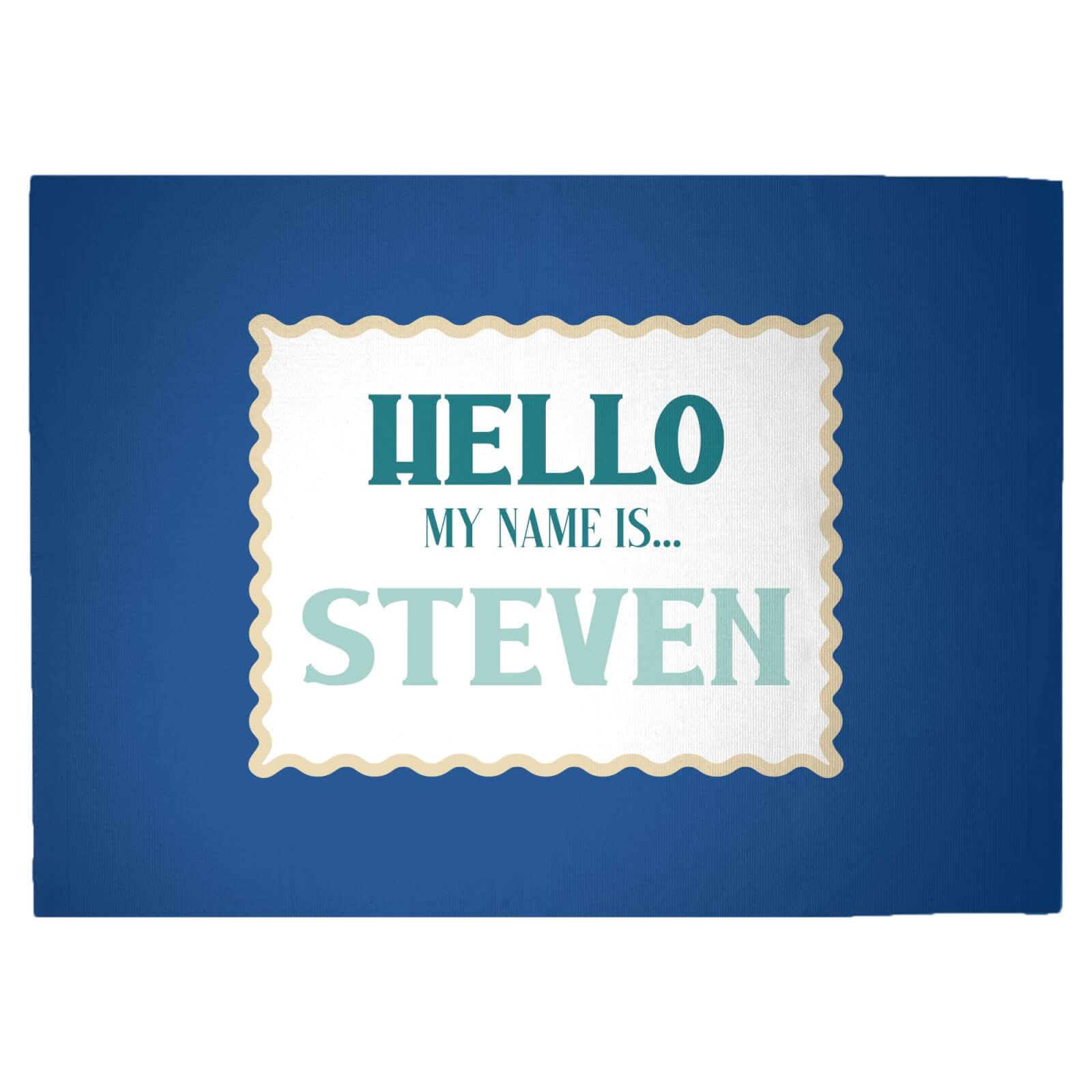 Hello, My Name Is Steven Woven Rug - Large