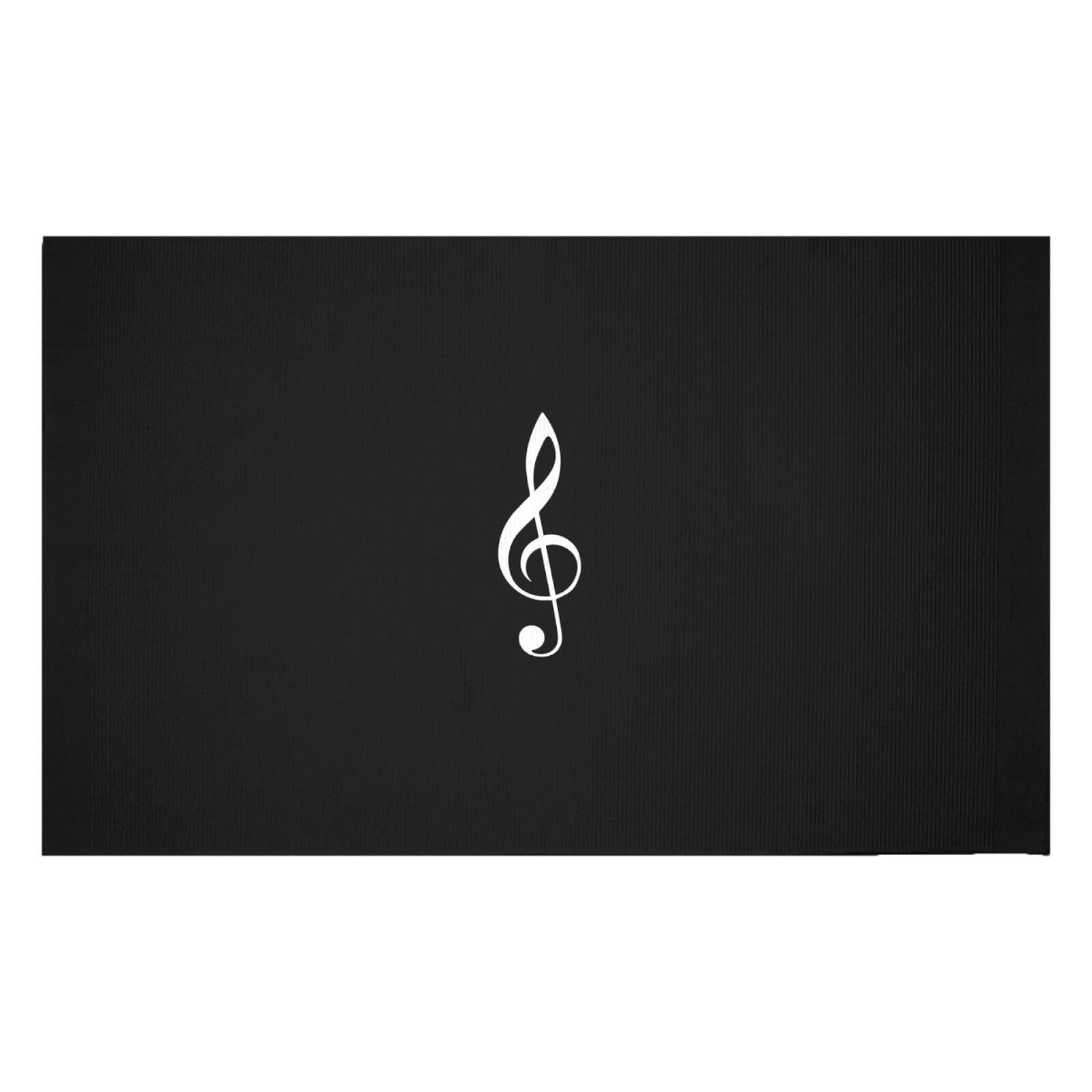 Treble Clef Woven Rug - Small