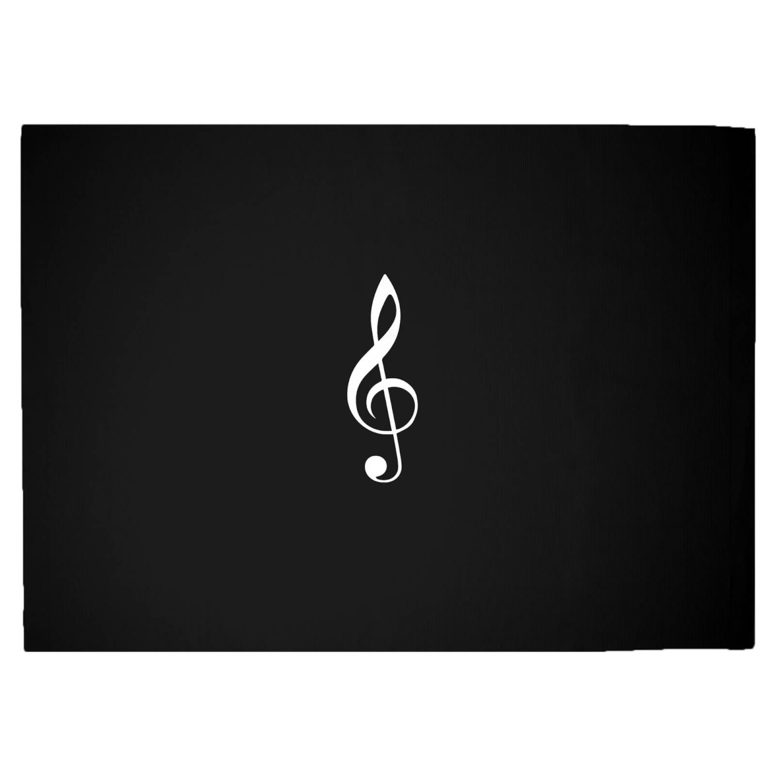 Treble Clef Woven Rug - Large