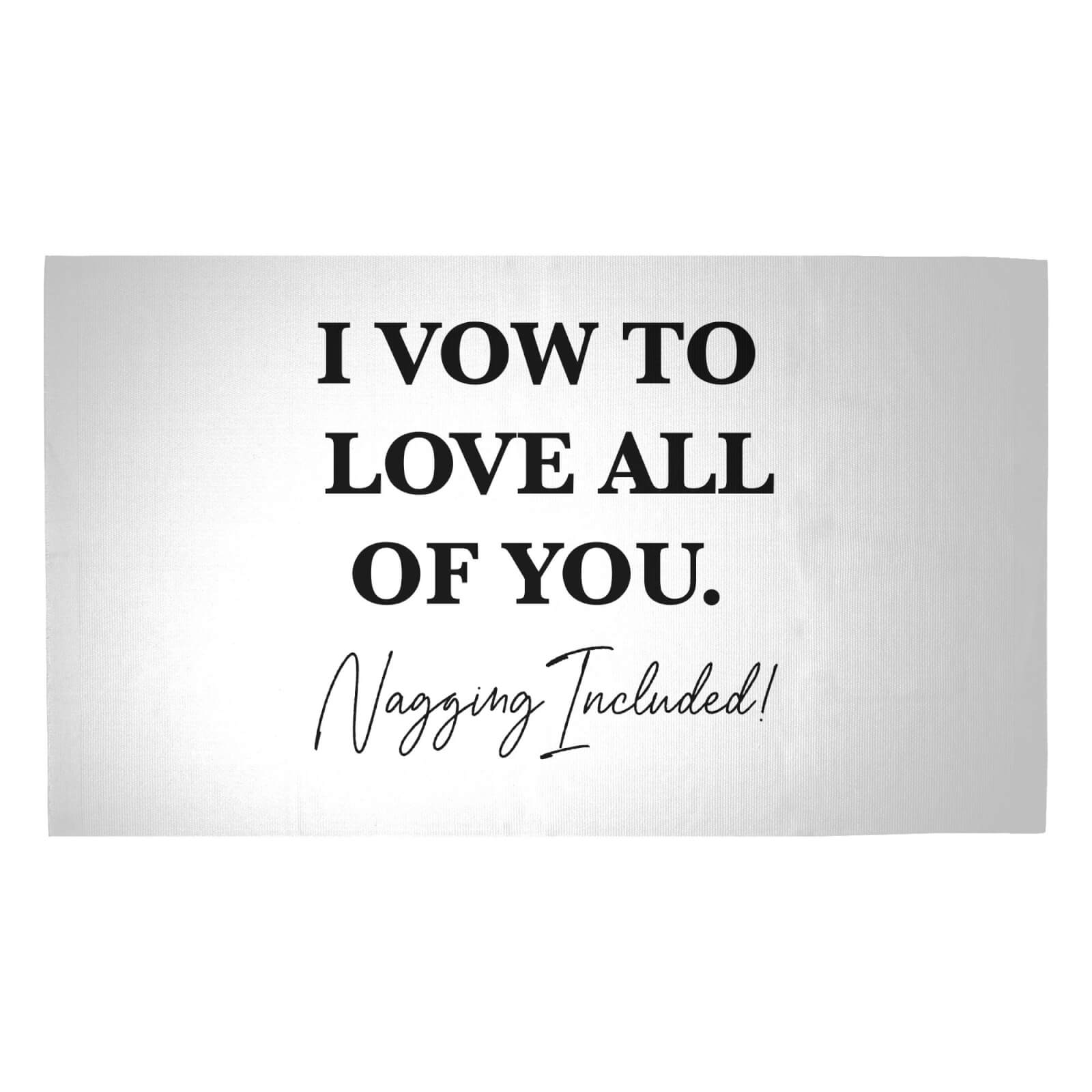 I Vow To Love All Of You. Nagging Included Woven Rug - Medium