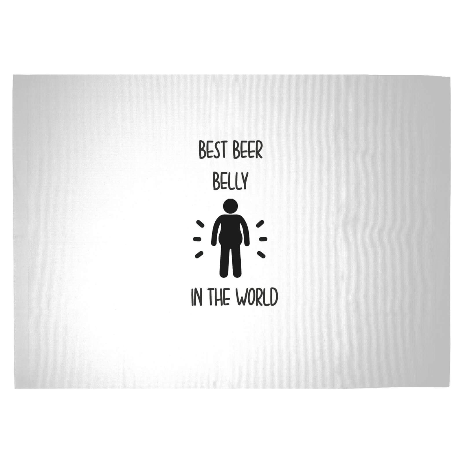 Best Beer Belly In The World Woven Rug - Large