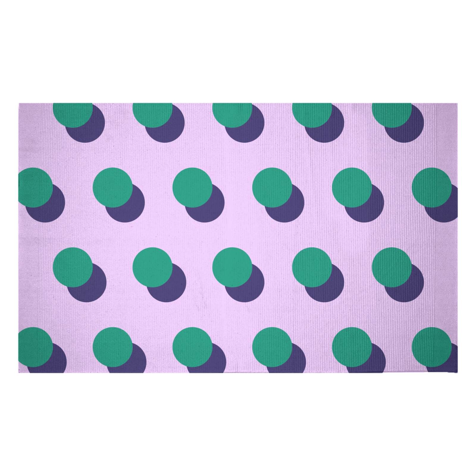 Shadowed Circles Woven Rug - Small