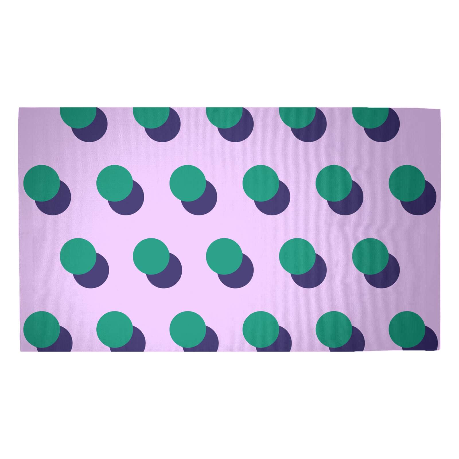 Shadowed Circles Woven Rug - Medium