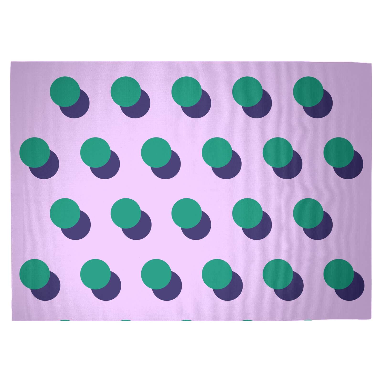 Shadowed Circles Woven Rug - Large