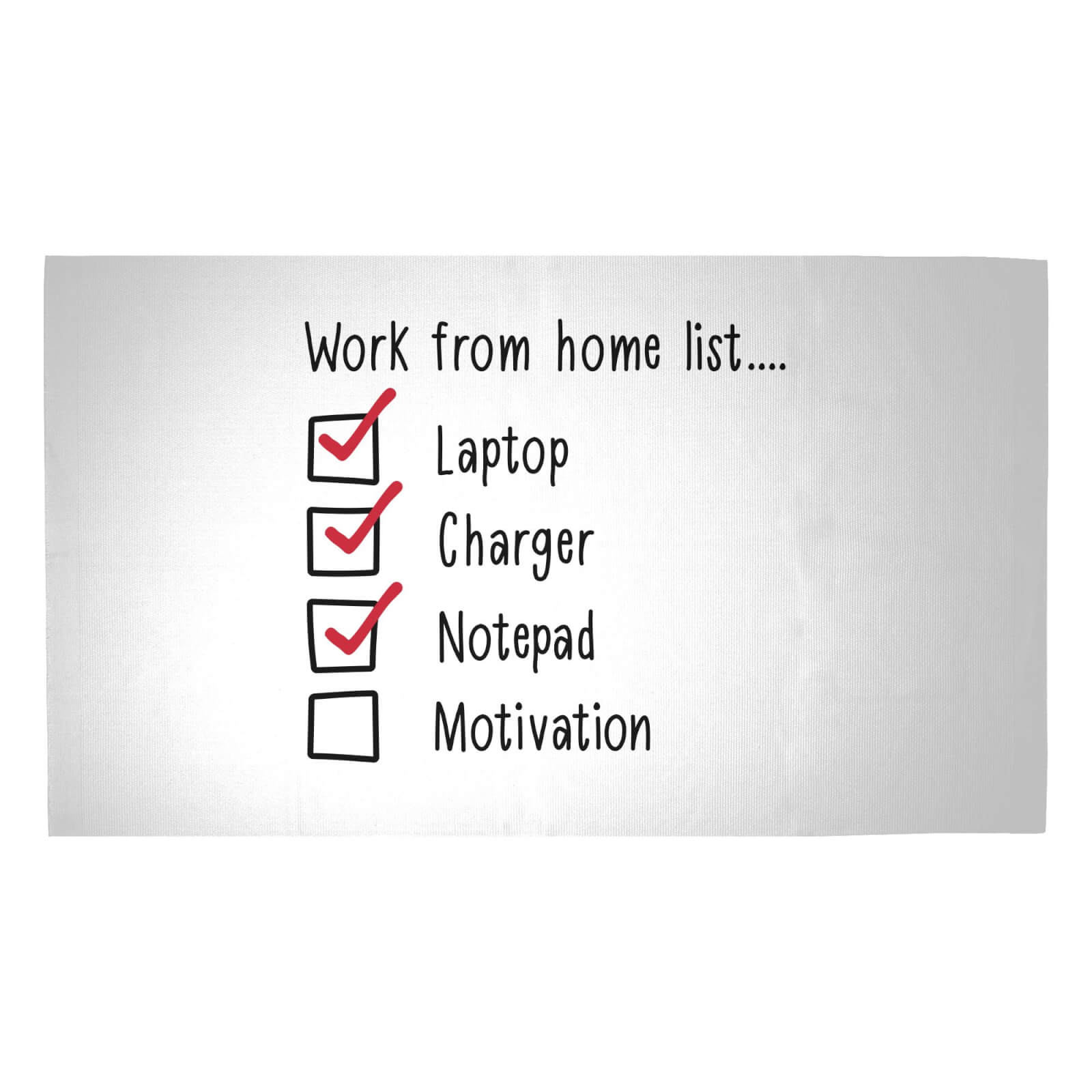 Lacking Motivation Woven Rug - Medium