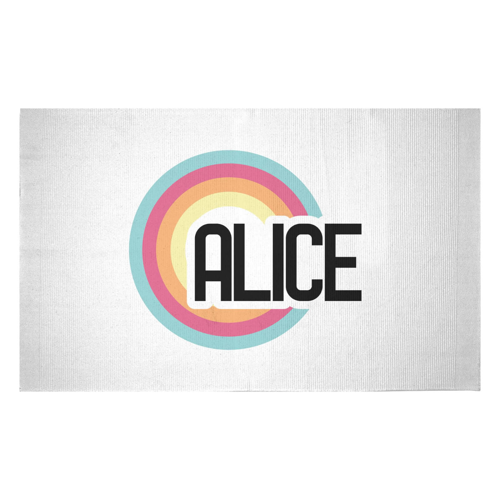 Alice Rainbow Woven Rug - Small