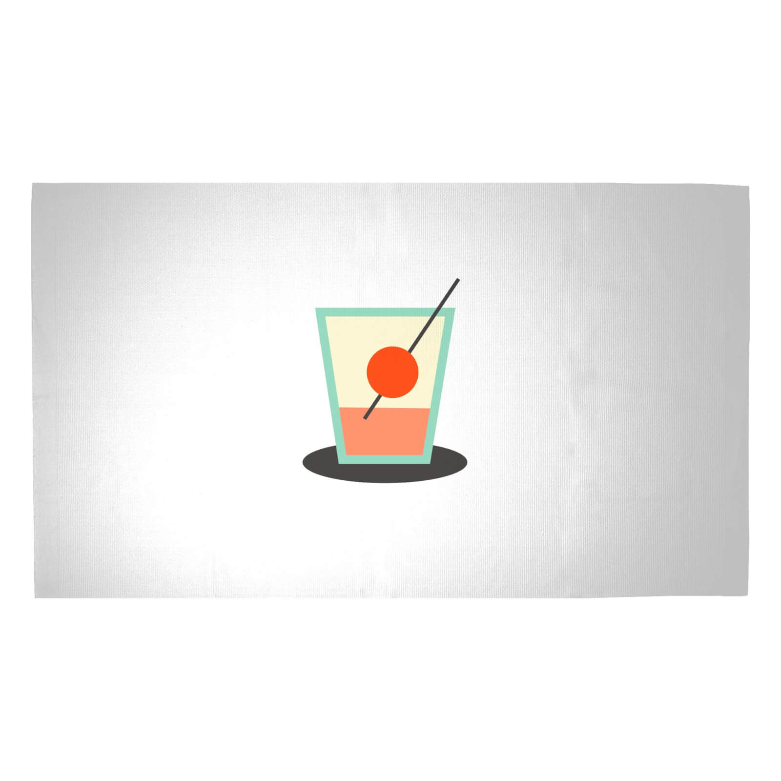 Whiskey Glass Woven Rug - Medium