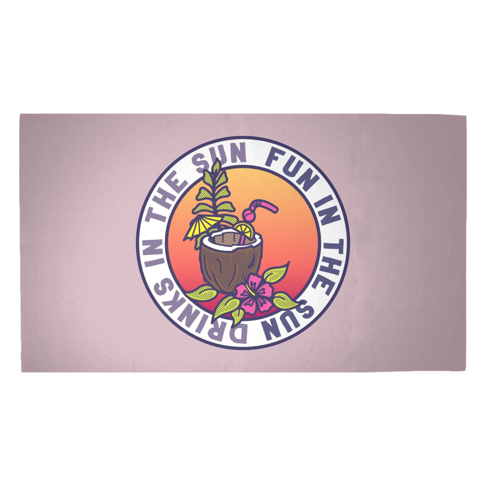 Fun In The Sun Drinks In The Sun Woven Rug - Medium
