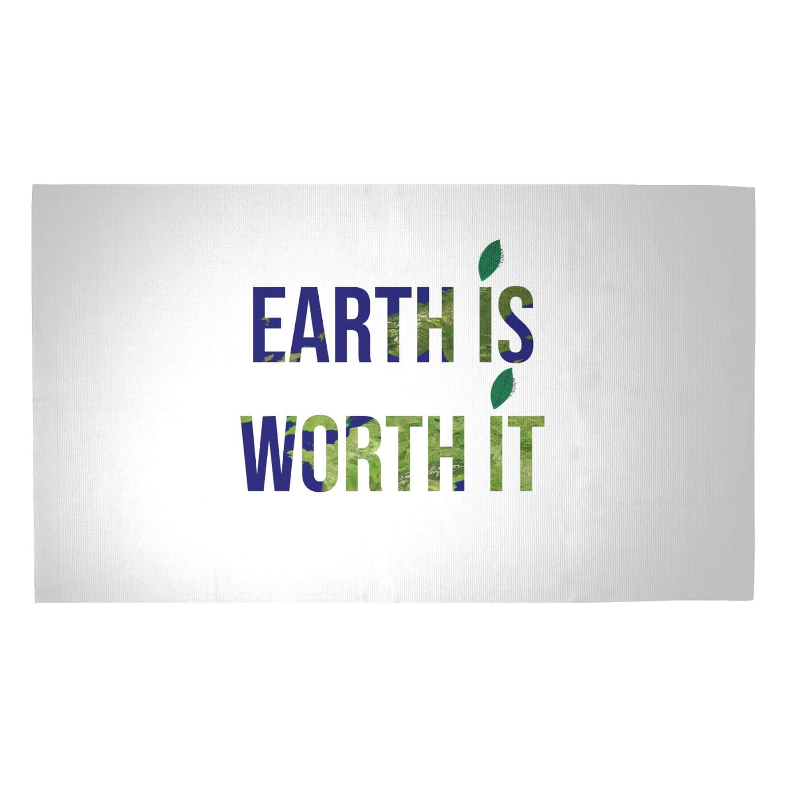 Earth Is Worth It Woven Rug - Medium