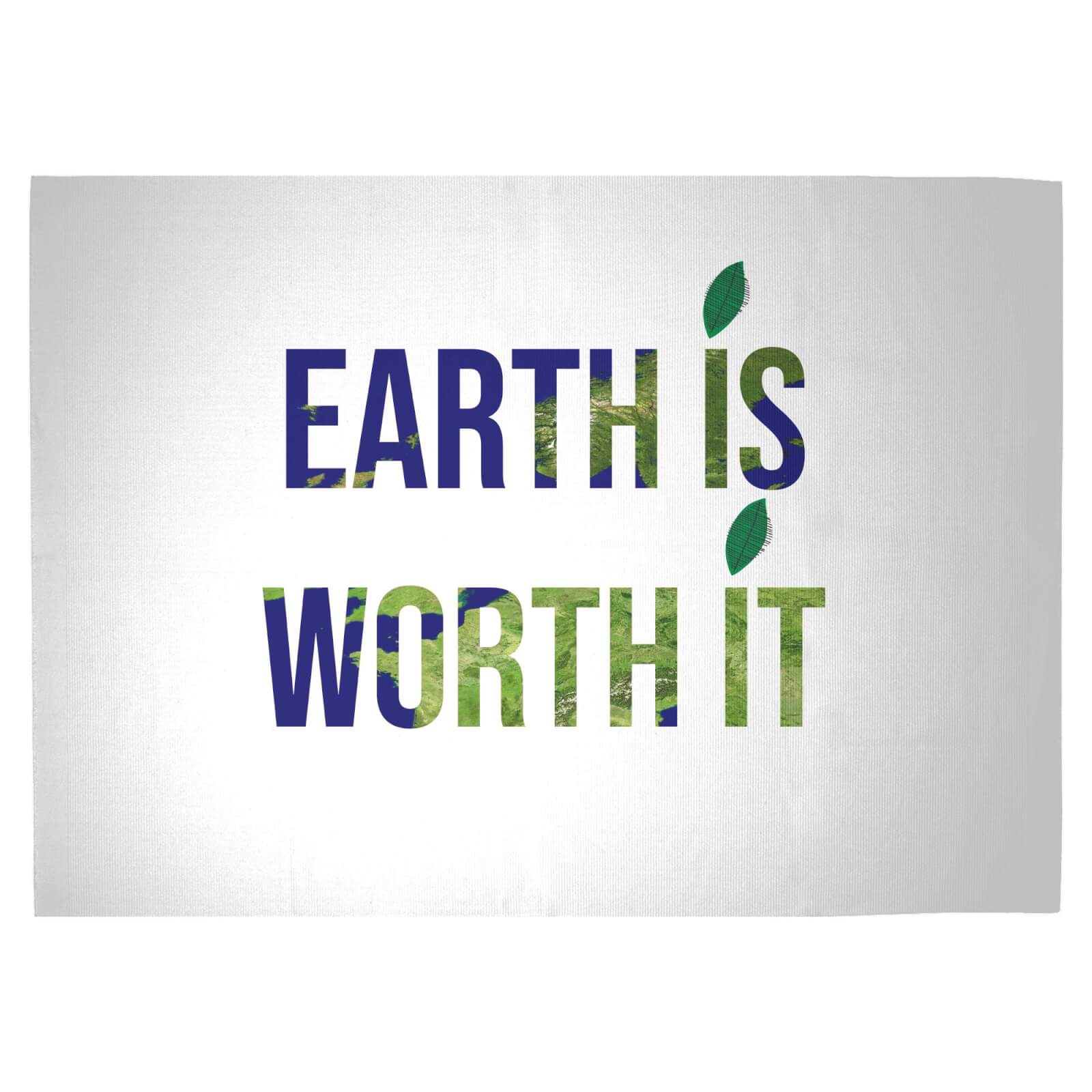 Earth Is Worth It Woven Rug - Large