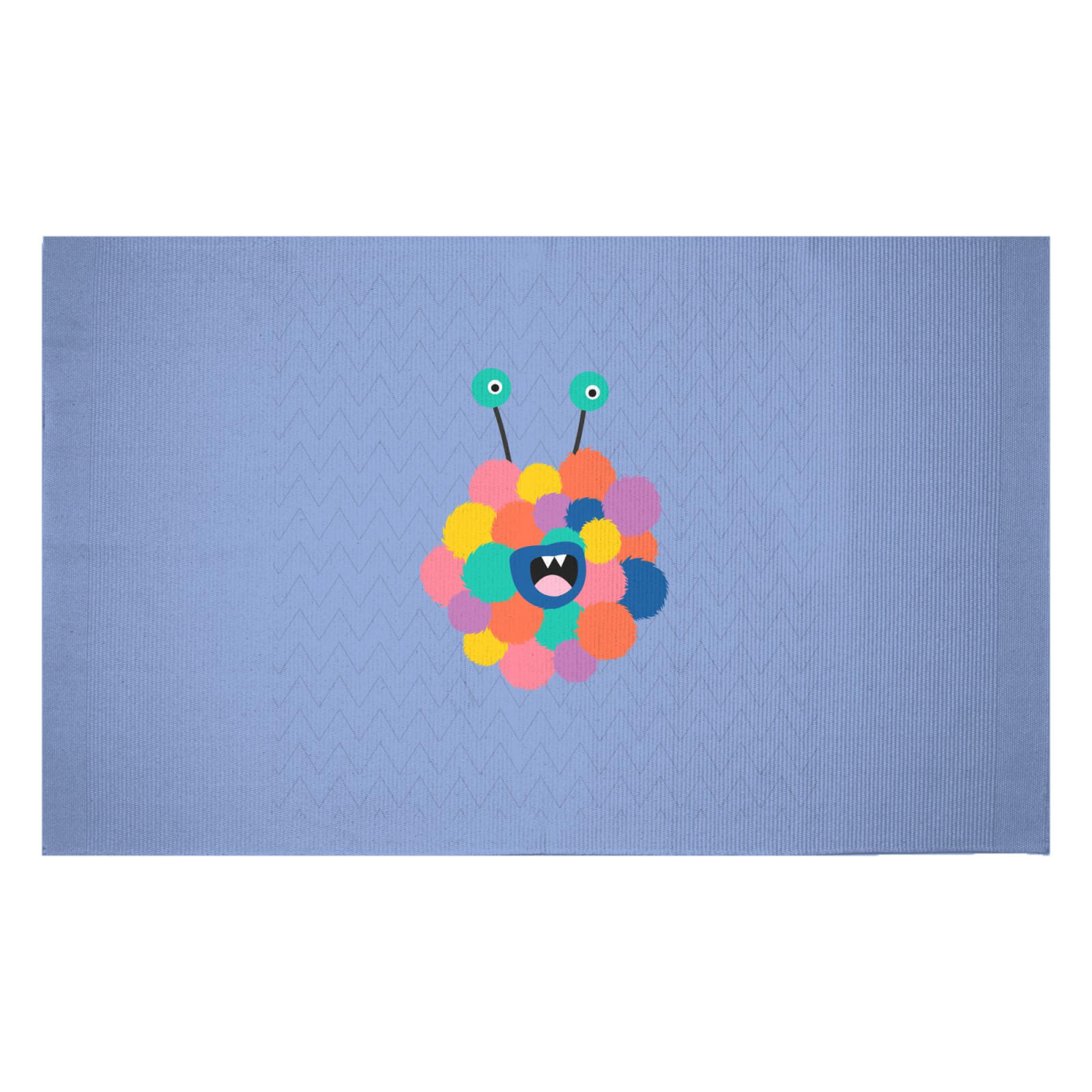 Fluffy Monster Woven Rug - Small
