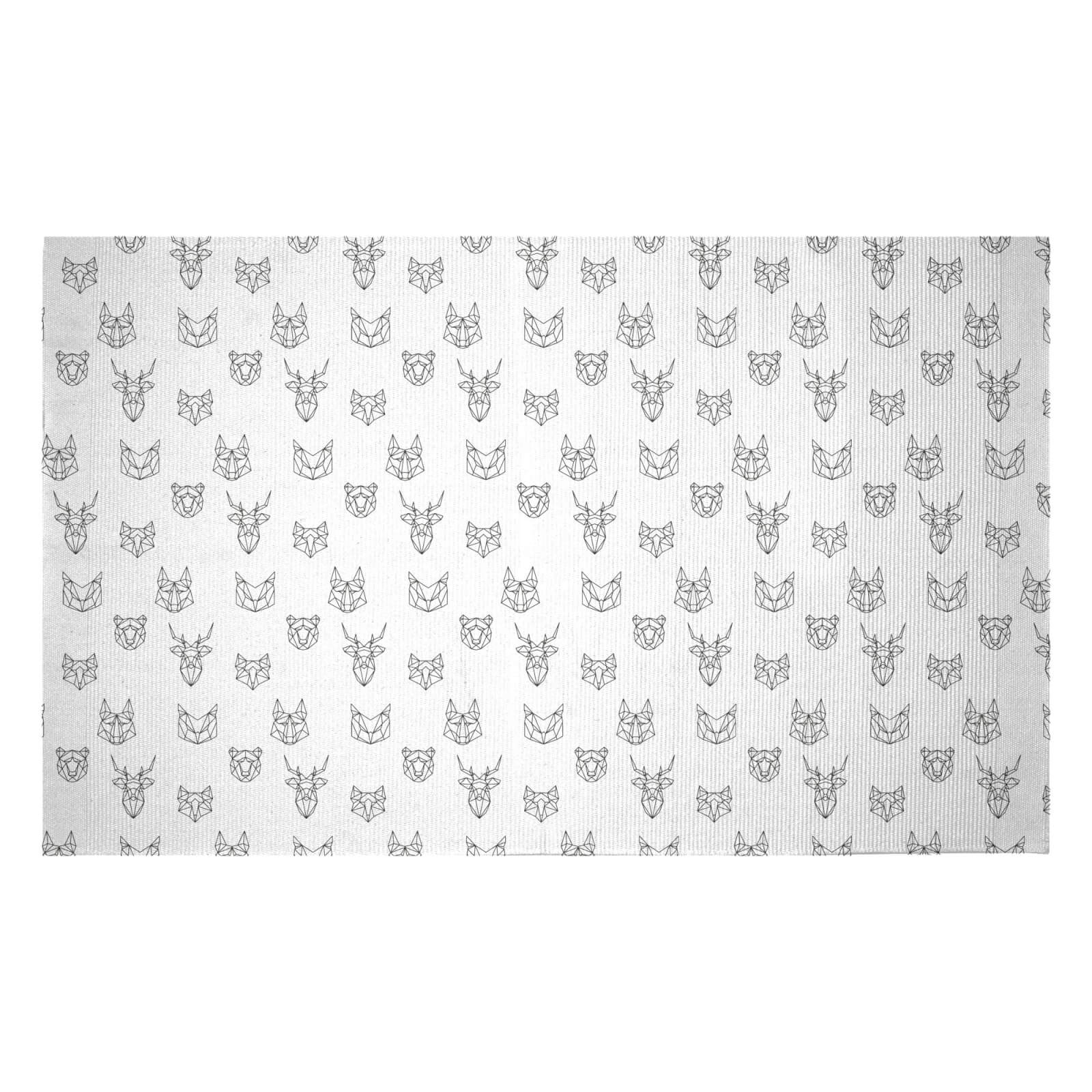 Animals Of The Day Forest Woven Rug - Small