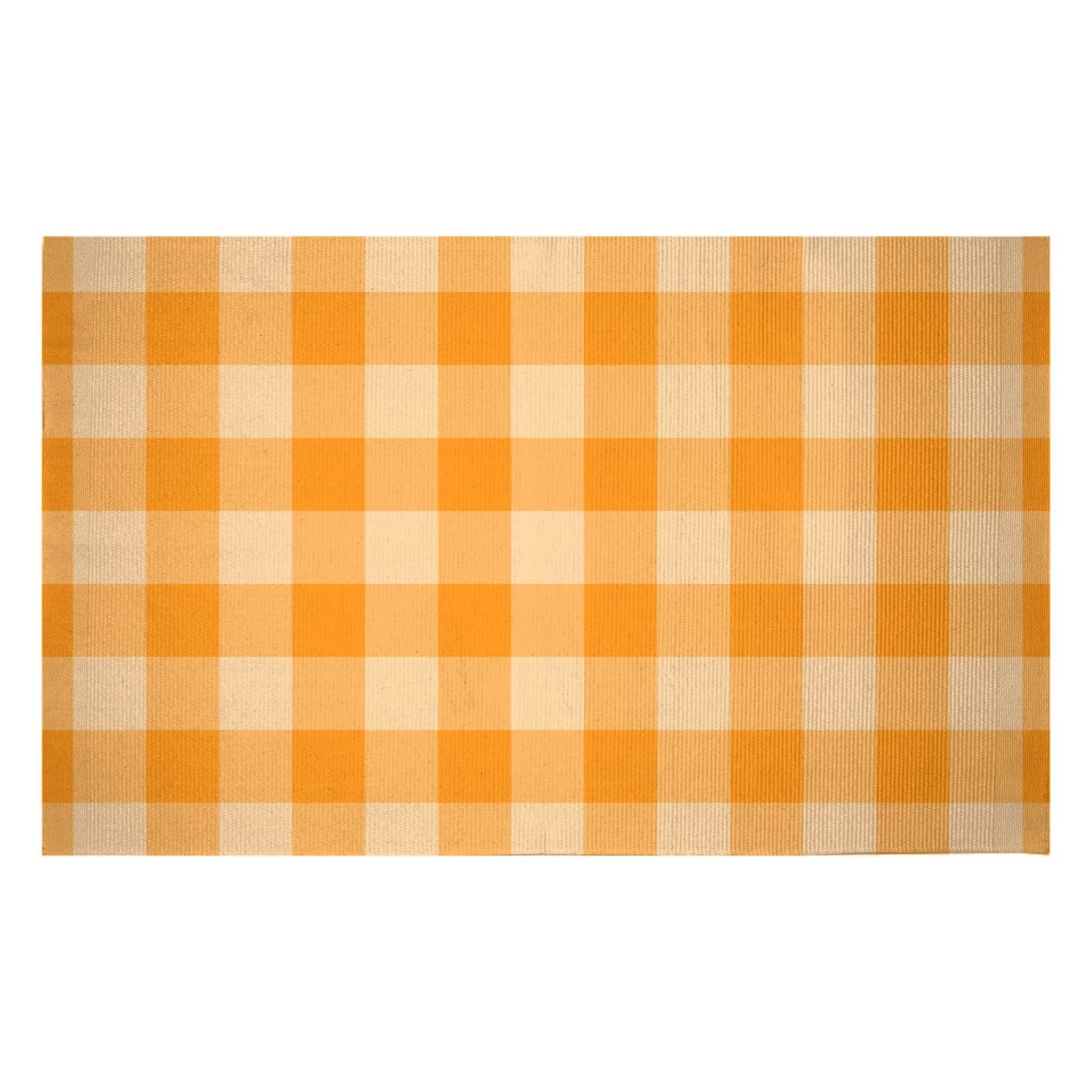 Baking Blanket Orange Woven Rug - Small