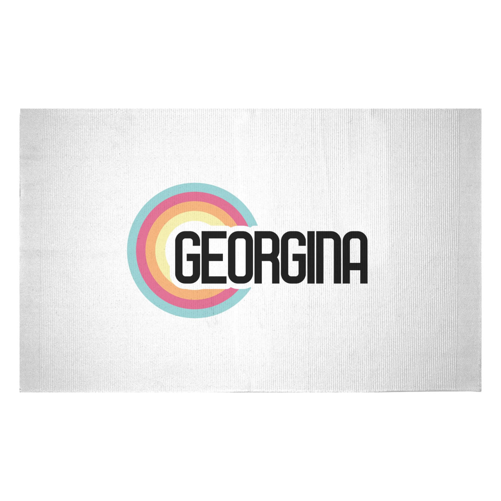 Georgina Rainbow Woven Rug - Small